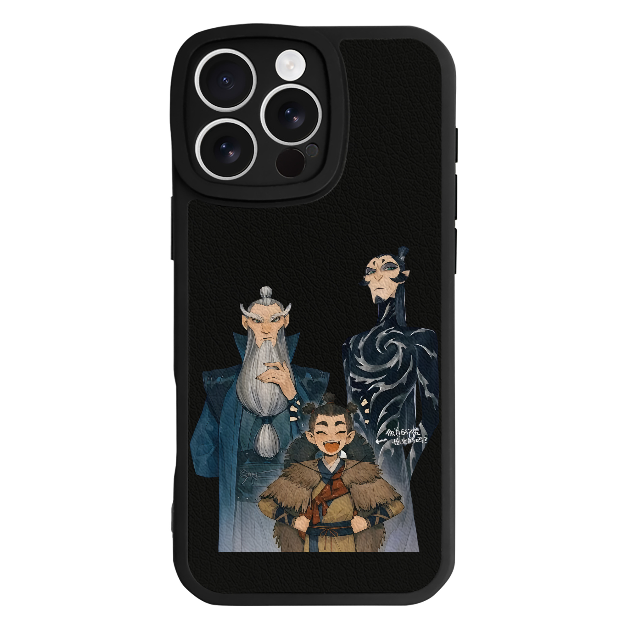 （画像用） Ne Zha 2 ナタ 魔童の大暴れ 【iPhone 16シリーズ対応】シリコンスマホケース（レザー調） 材質：シリコン